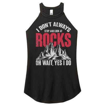 Funny Geologist Gift Professor Rock Collector Geology Women's Perfect Tri Rocker Tank