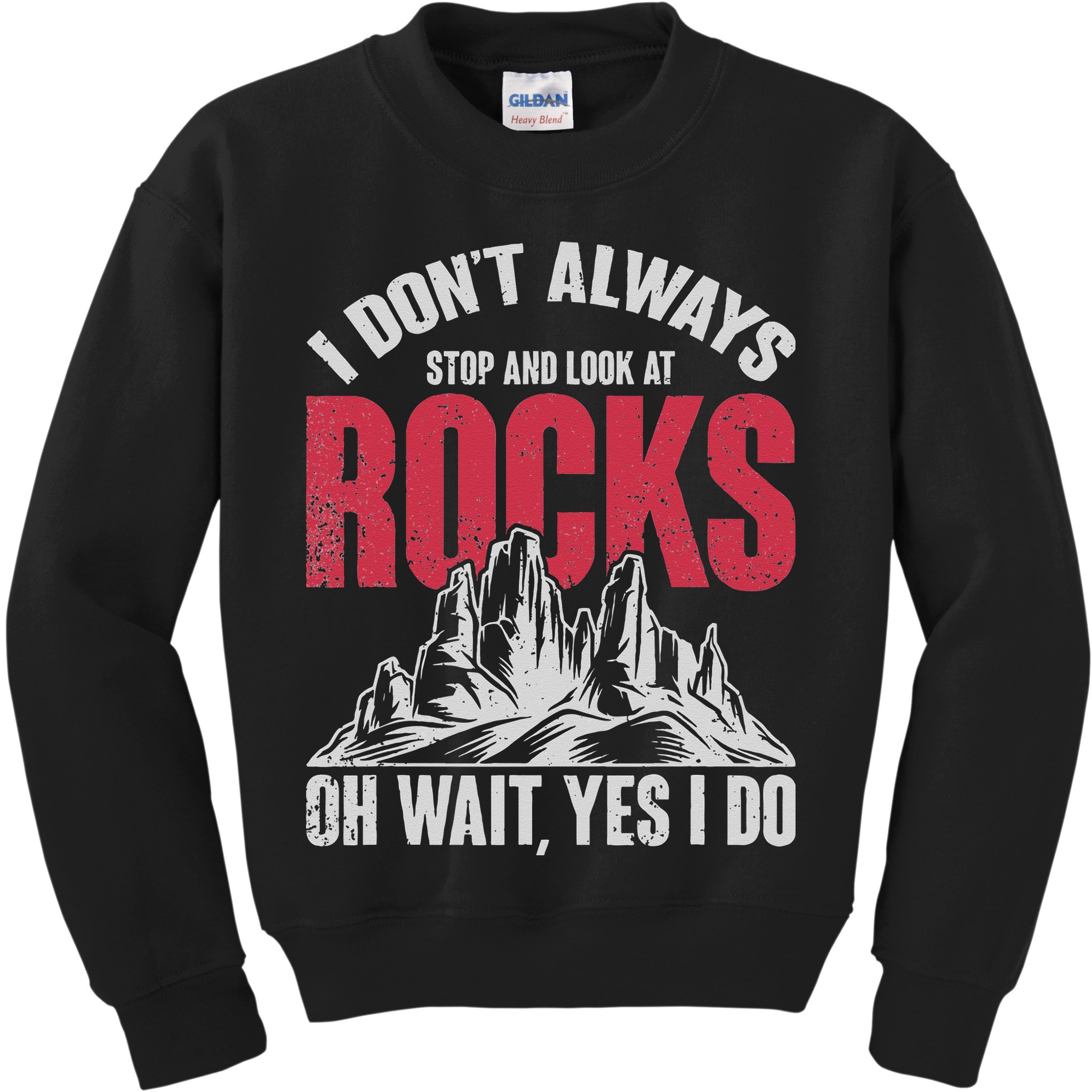 Funny Geologist Gift Professor Rock Collector Geology Kids Sweatshirt