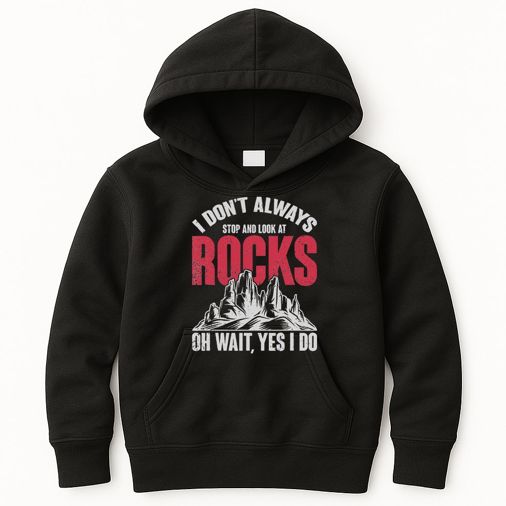 Funny Geologist Gift Professor Rock Collector Geology Kids Hoodie