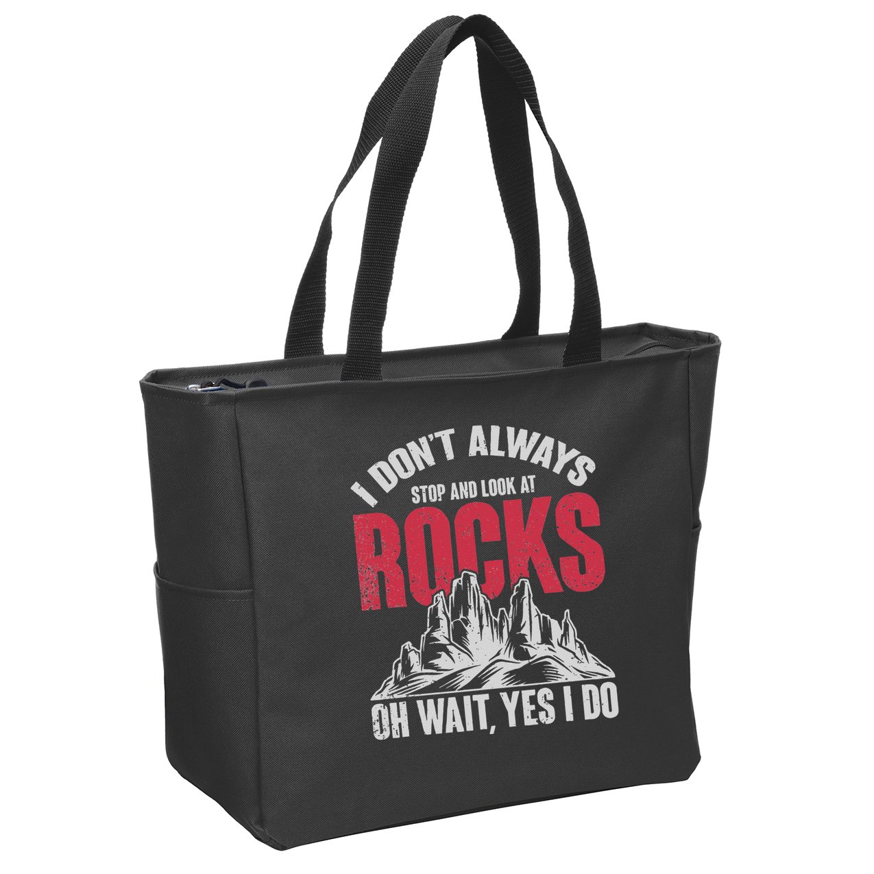 Funny Geologist Gift Professor Rock Collector Geology Zip Tote Bag