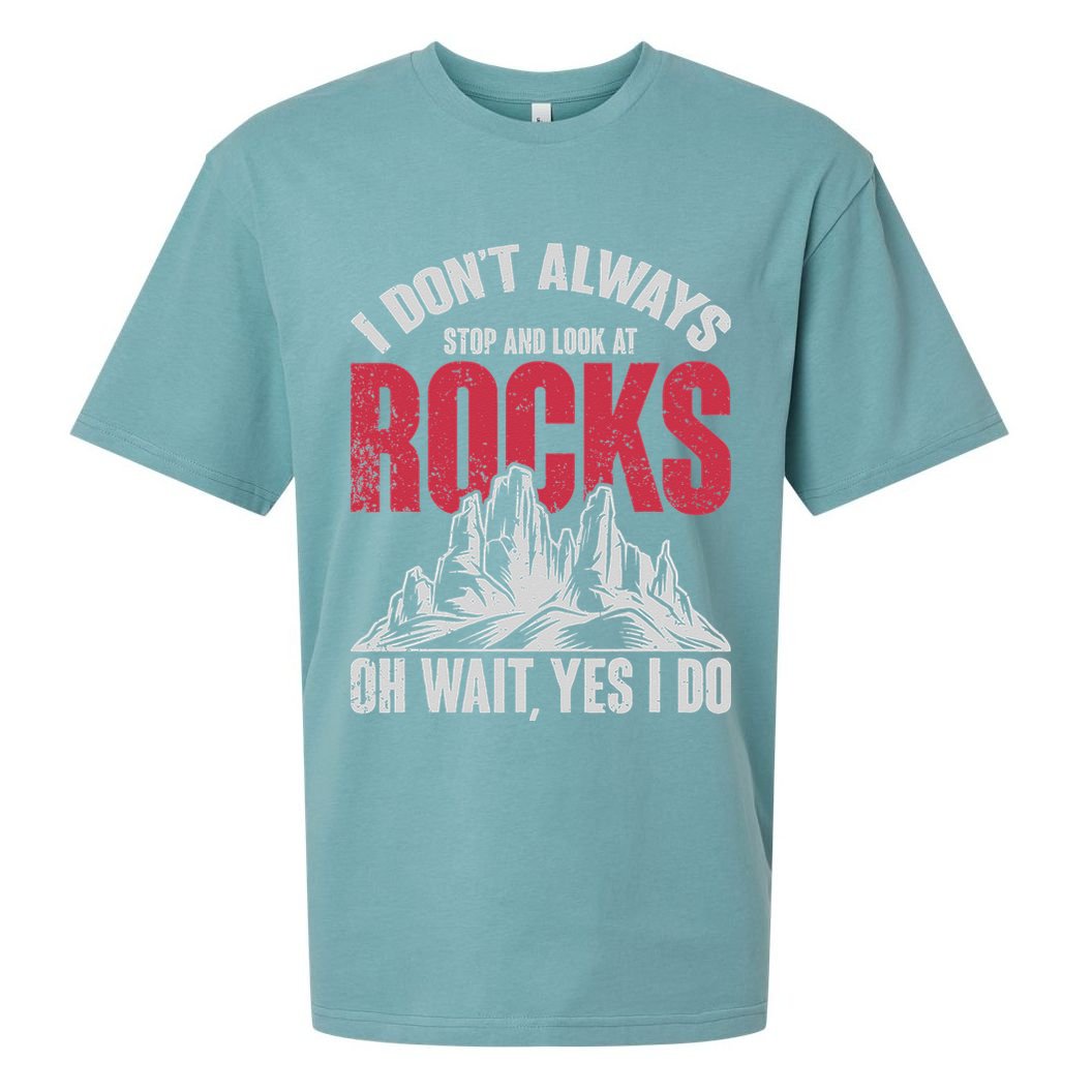 Funny Geologist Gift Professor Rock Collector Geology Sueded Cloud Jersey T-Shirt