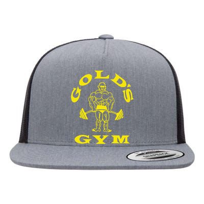 Funny GoldS Gym Logo Gift Flat Bill Trucker Hat