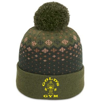 Funny GoldS Gym Logo Gift The Baniff Cuffed Pom Beanie