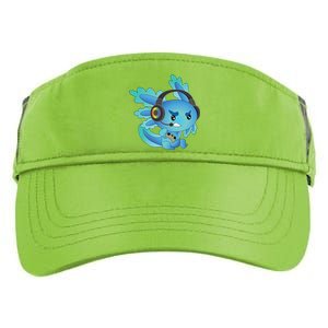 Funny Gamesolotl Gamer Axolotl Gamer Playing Video Games Gift Adult Drive Performance Visor