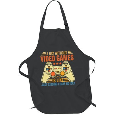 Funny Gaming Gamer A Day Without Video Games Christmas Gifts Apron