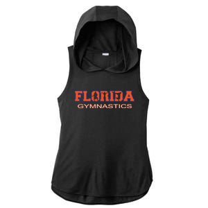 Florida Gymnastics Girl Tumbling Gear Gymnast Aerobic Dance Ladies PosiCharge Tri-Blend Wicking Draft Hoodie Tank