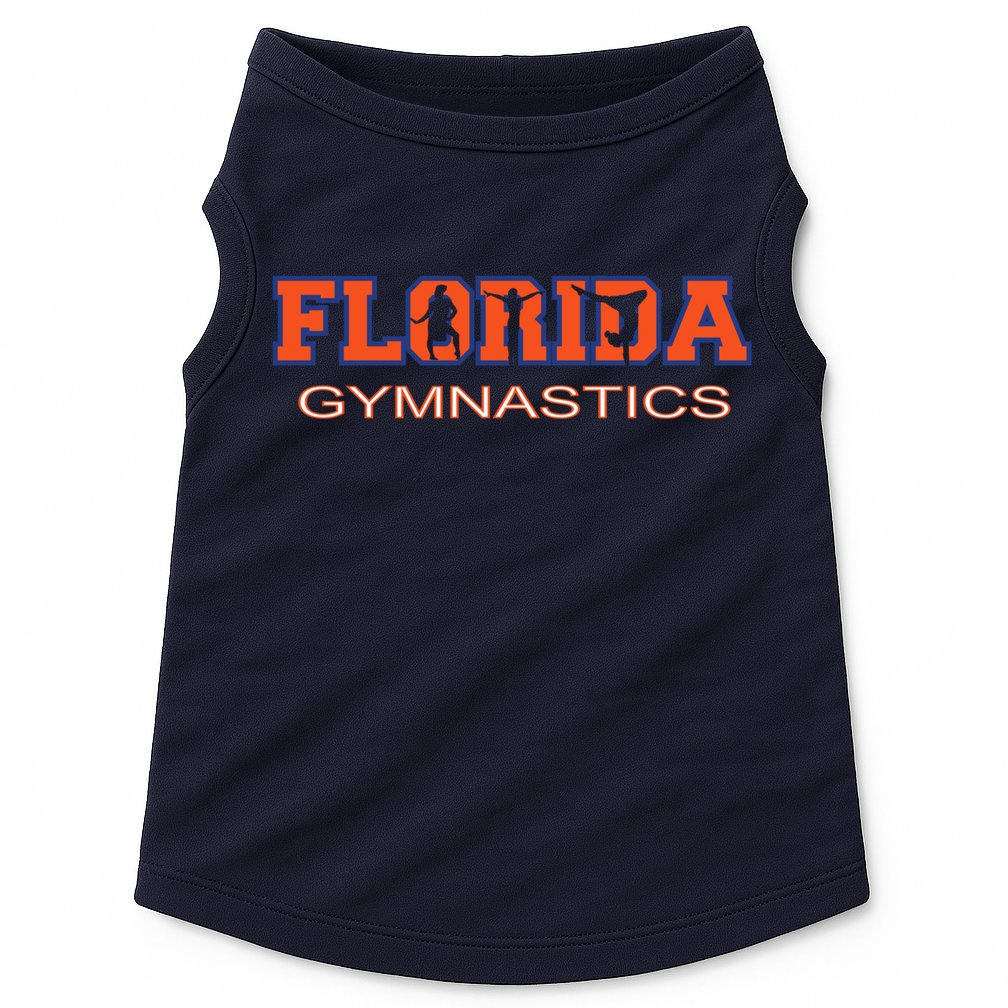 Florida Gymnastics Girl Tumbling Gear Gymnast Aerobic Dance Doggie Tank