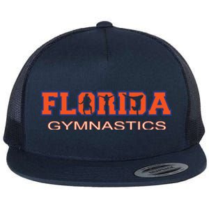 Florida Gymnastics Girl Tumbling Gear Gymnast Aerobic Dance Flat Bill Trucker Hat