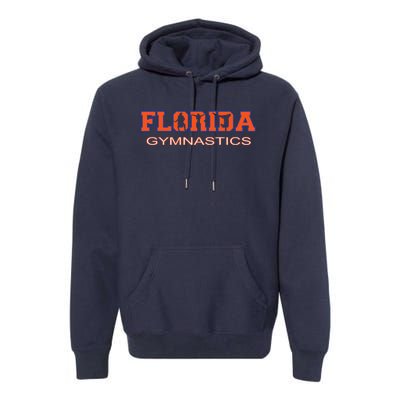 Florida Gymnastics Girl Tumbling Gear Gymnast Aerobic Dance Premium Hoodie