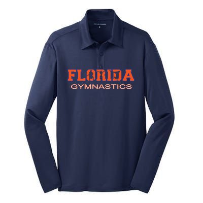 Florida Gymnastics Girl Tumbling Gear Gymnast Aerobic Dance Silk Touch Performance Long Sleeve Polo