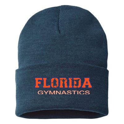 Florida Gymnastics Girl Tumbling Gear Gymnast Aerobic Dance Sustainable Knit Beanie