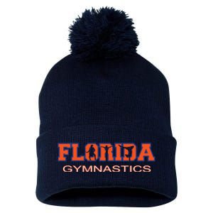 Florida Gymnastics Girl Tumbling Gear Gymnast Aerobic Dance Pom Pom 12in Knit Beanie