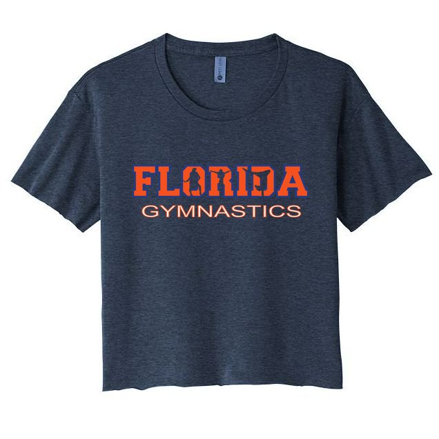 Florida Gymnastics Girl Tumbling Gear Gymnast Aerobic Dance Crop Top