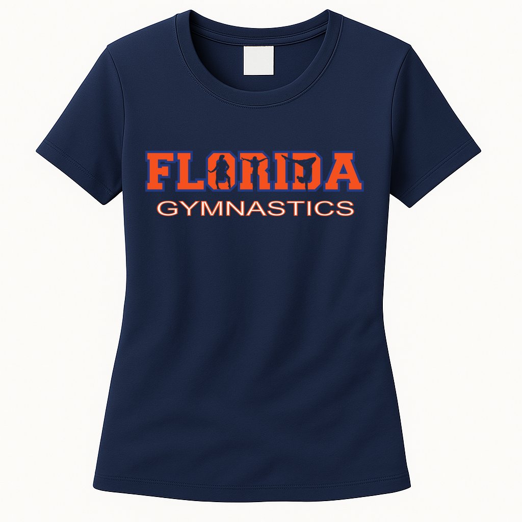 Florida Gymnastics Girl Tumbling Gear Gymnast Aerobic Dance Womens T-Shirt