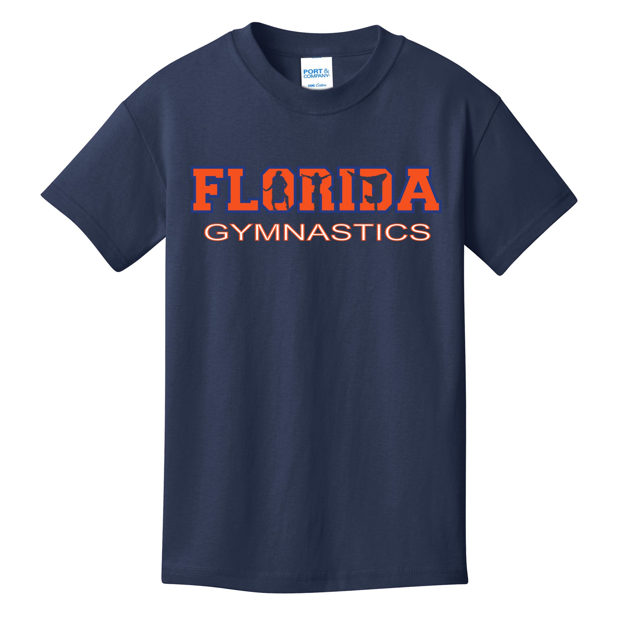Florida Gymnastics Girl Tumbling Gear Gymnast Aerobic Dance Kids T-Shirt