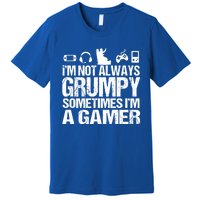 Funny Gaming Grandpa Funny Retired Papa Meaningful Gift Premium T-Shirt