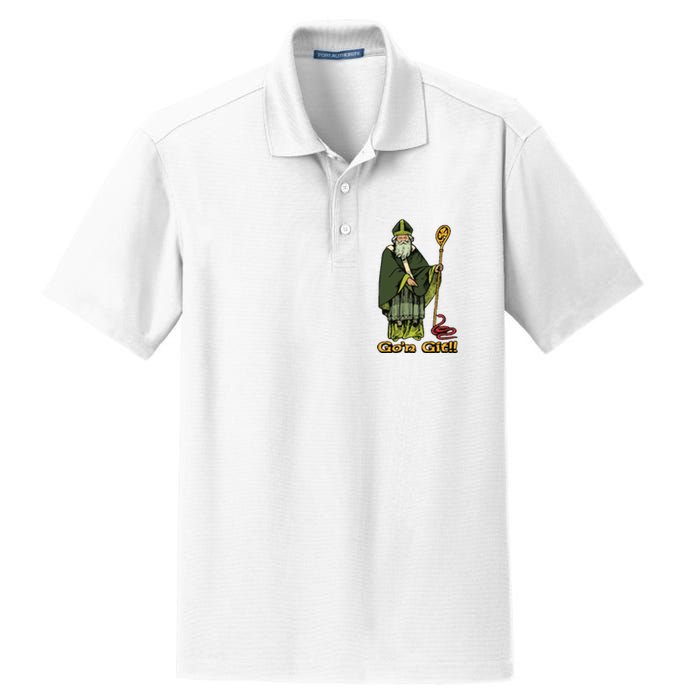 Funny Gon Git St Patrick Dry Zone Grid Polo