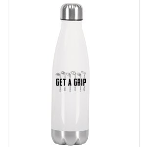 Funny Golfer Golfing Golf Get A Grip Golf Gift Stainless Steel Insulated Water Bottle