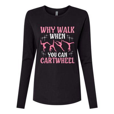 Funny Gymnastics Gymnast Gift For Girls Wo Cool Cartwheel Womens Cotton Relaxed Long Sleeve T-Shirt