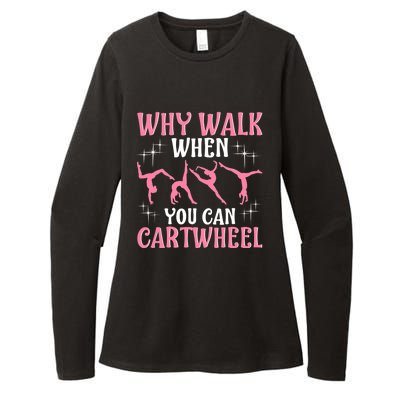 Funny Gymnastics Gymnast Gift For Girls Wo Cool Cartwheel Womens CVC Long Sleeve Shirt