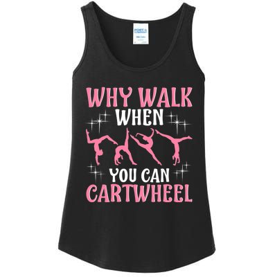 Funny Gymnastics Gymnast Gift For Girls Wo Cool Cartwheel Ladies Essential Tank