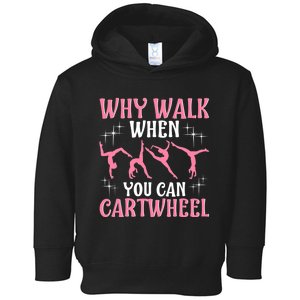 Funny Gymnastics Gymnast Gift For Girls Wo Cool Cartwheel Toddler Hoodie