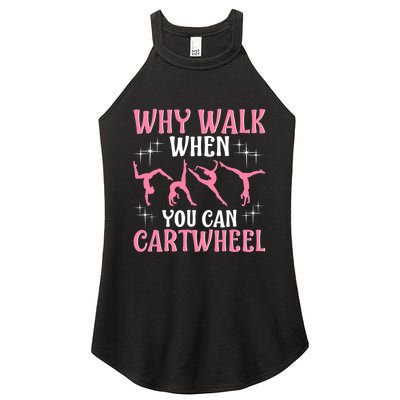 Funny Gymnastics Gymnast Gift For Girls Wo Cool Cartwheel Women's Perfect Tri Rocker Tank