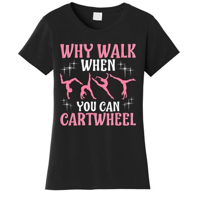 Funny Gymnastics Gymnast Gift For Girls Wo Cool Cartwheel Women's T-Shirt