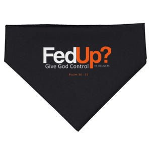 Fedup Give God Control USA-Made Doggie Bandana