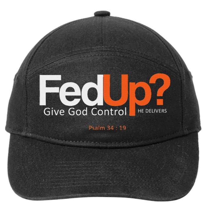 Fedup Give God Control 7-Panel Snapback Hat