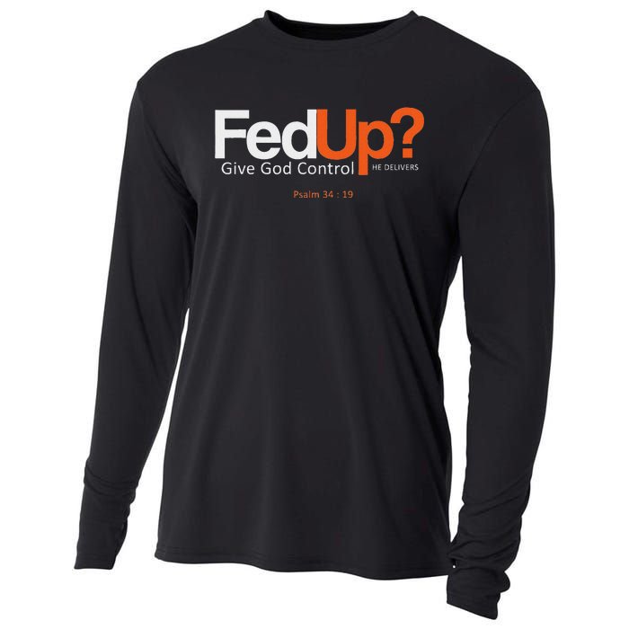 Fedup Give God Control Cooling Performance Long Sleeve Crew