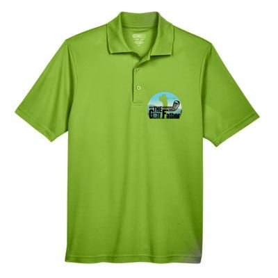 Funny Golf Graphic The Golf Father Fathers Day Golf Meaningful Gift Men's Origin Performance Pique Polo