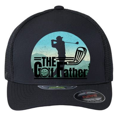 Funny Golf Graphic The Golf Father Fathers Day Golf Meaningful Gift Flexfit Unipanel Trucker Cap