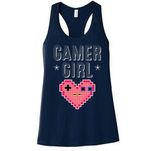 Funny Gamer Girl Gift Cute Video Games Player Women Cutens Women's Racerback Tank