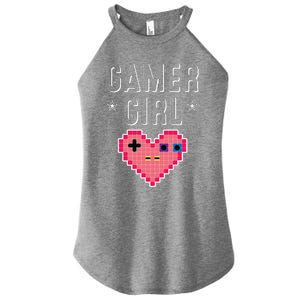 Funny Gamer Girl Gift Cute Video Games Player Women Cutens Women's Perfect Tri Rocker Tank