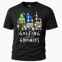 funny Golf Gnomes Golfing with My Gnomies for Golfer Cooling Performance Crew T-Shirt