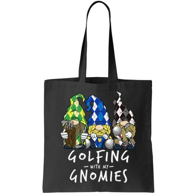 funny Golf Gnomes Golfing with My Gnomies for Golfer Bag