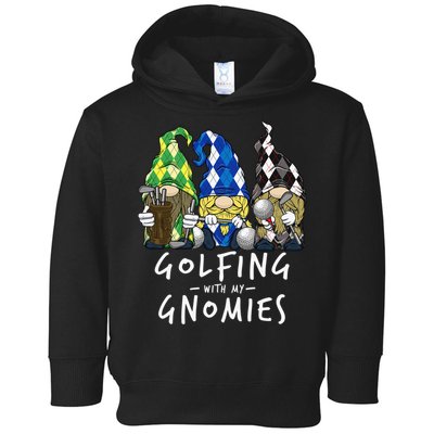 funny Golf Gnomes Golfing with My Gnomies for Golfer Toddler Hoodie