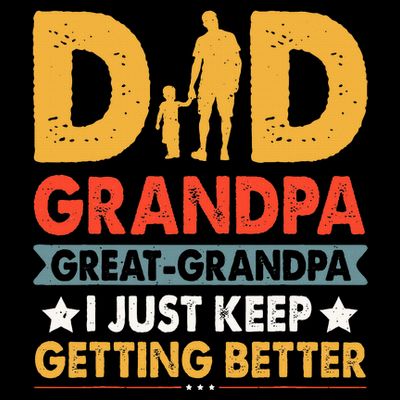 Funny Great Grandpa For Fathers Day Dad From Son Daughter T-Shirt