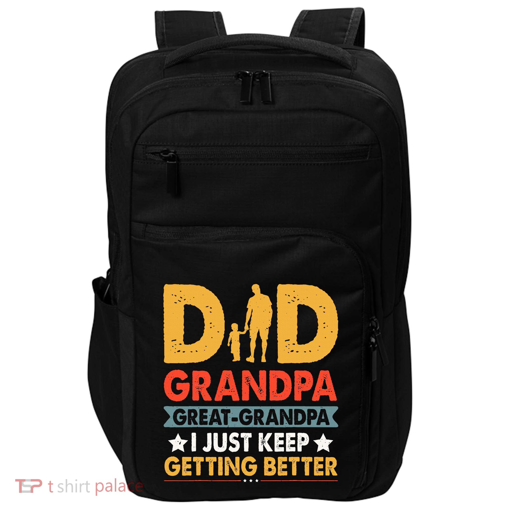 Funny Great Grandpa For Fathers Day Dad From Son Daughter Impact Tech Backpack