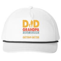 Funny Great Grandpa For Fathers Day Dad From Son Daughter Snapback Five-Panel Rope Hat