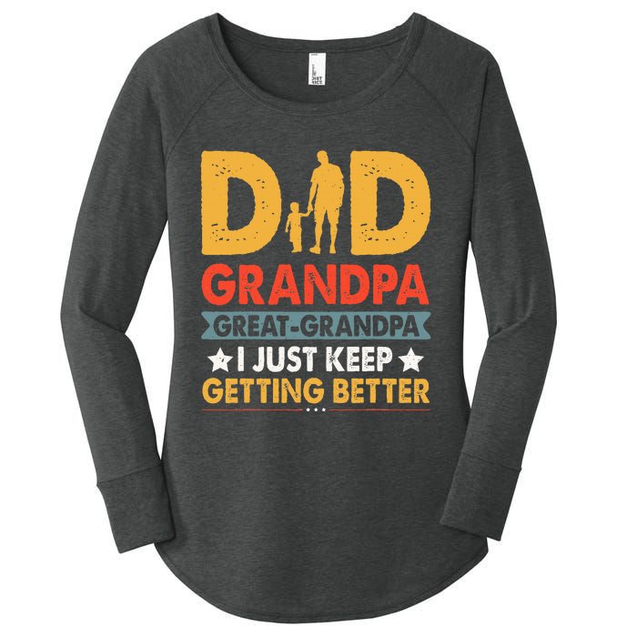 Funny Great Grandpa For Fathers Day Dad From Son Daughter Women's Perfect Tri Tunic Long Sleeve Shirt