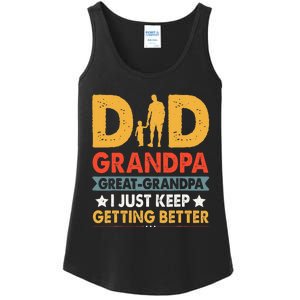 Funny Great Grandpa For Fathers Day Dad From Son Daughter Ladies Essential Tank