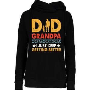 Funny Great Grandpa For Fathers Day Dad From Son Daughter Womens Funnel Neck Pullover Hood