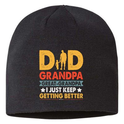Funny Great Grandpa For Fathers Day Dad From Son Daughter Sustainable Beanie