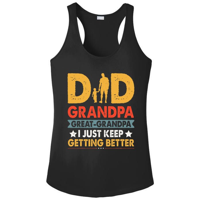 Funny Great Grandpa For Fathers Day Dad From Son Daughter Ladies PosiCharge Competitor Racerback Tank