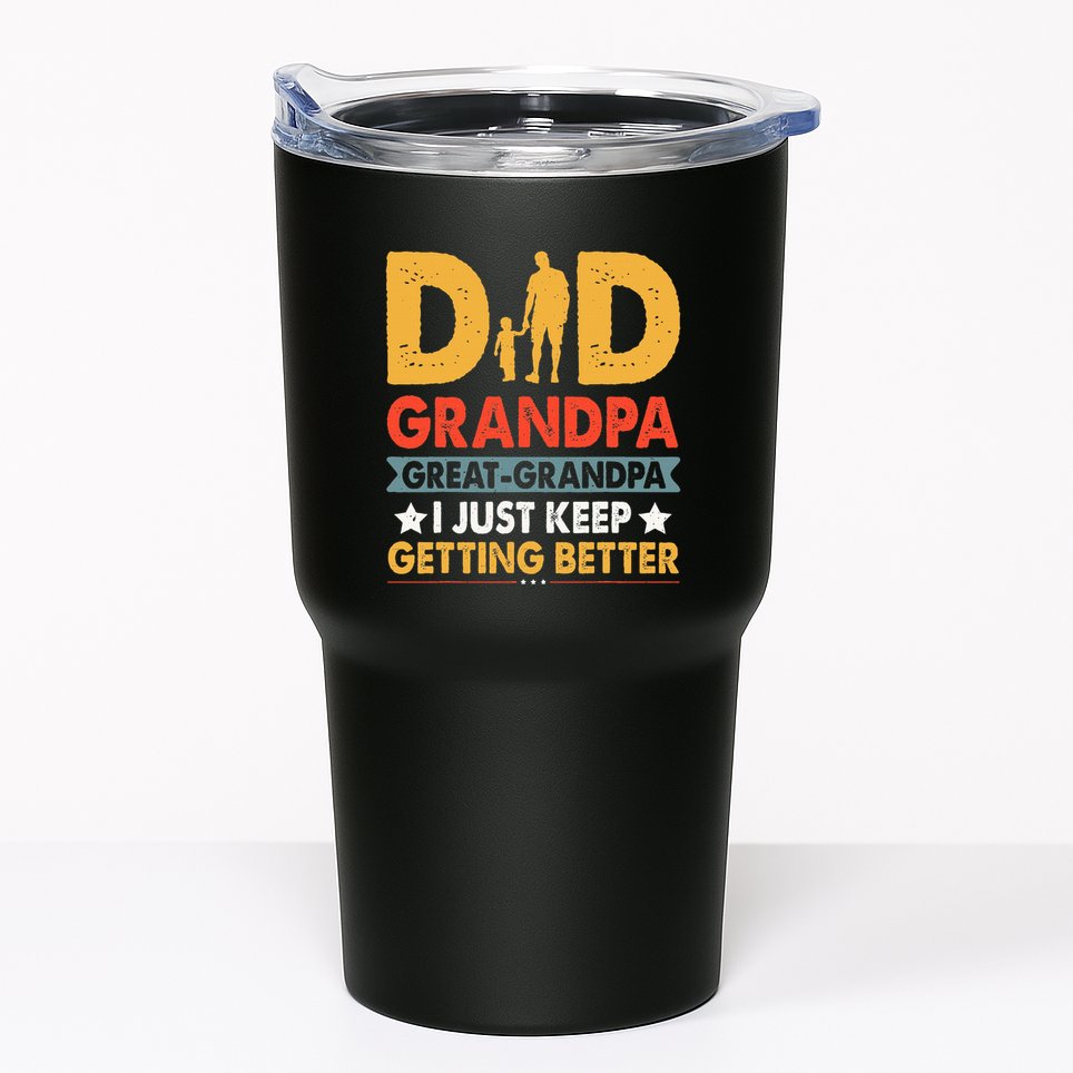 Funny Great Grandpa For Fathers Day Dad From Son Daughter Tumbler
