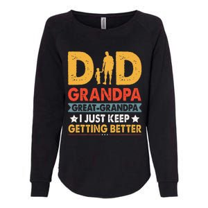 Funny Great Grandpa For Fathers Day Dad From Son Daughter Womens California Wash Sweatshirt