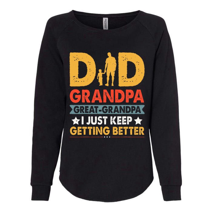 Funny Great Grandpa For Fathers Day Dad From Son Daughter Womens California Wash Sweatshirt