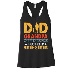 Funny Great Grandpa For Fathers Day Dad From Son Daughter Women's Racerback Tank